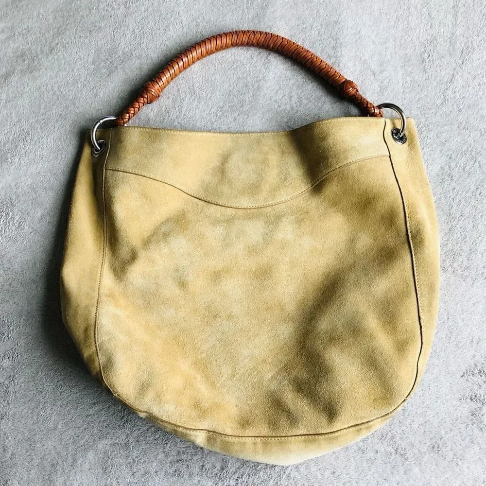 Ralph Lauren Suede Hobo Handbag